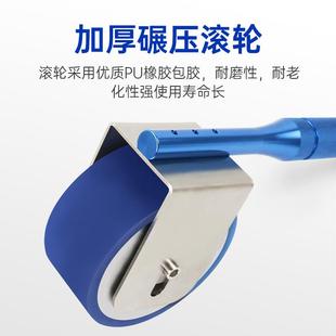 雷祈碾压滚轮手包胶压轮胶带保动持力手推压轮2KG辗压剥离422试辊
