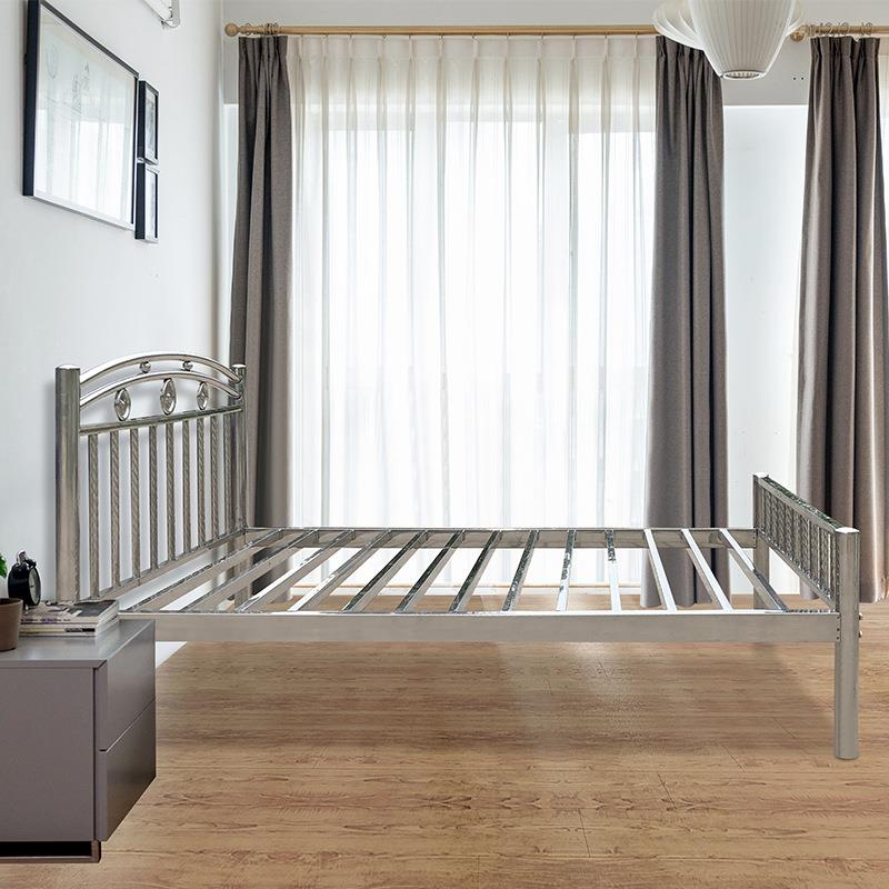 2042不锈钢床出架床1ZT-D01.8m租屋床儿童床双人床铁艺床1米5简约