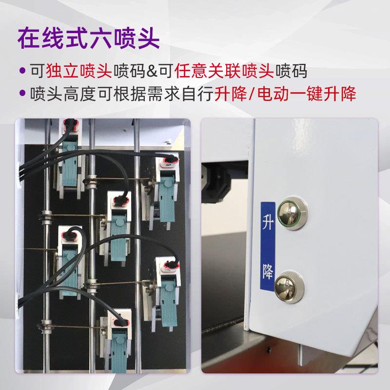 六头鸡蛋喷机码速整盘印生产S600D高日期序列号鸭蛋打码机喷高速