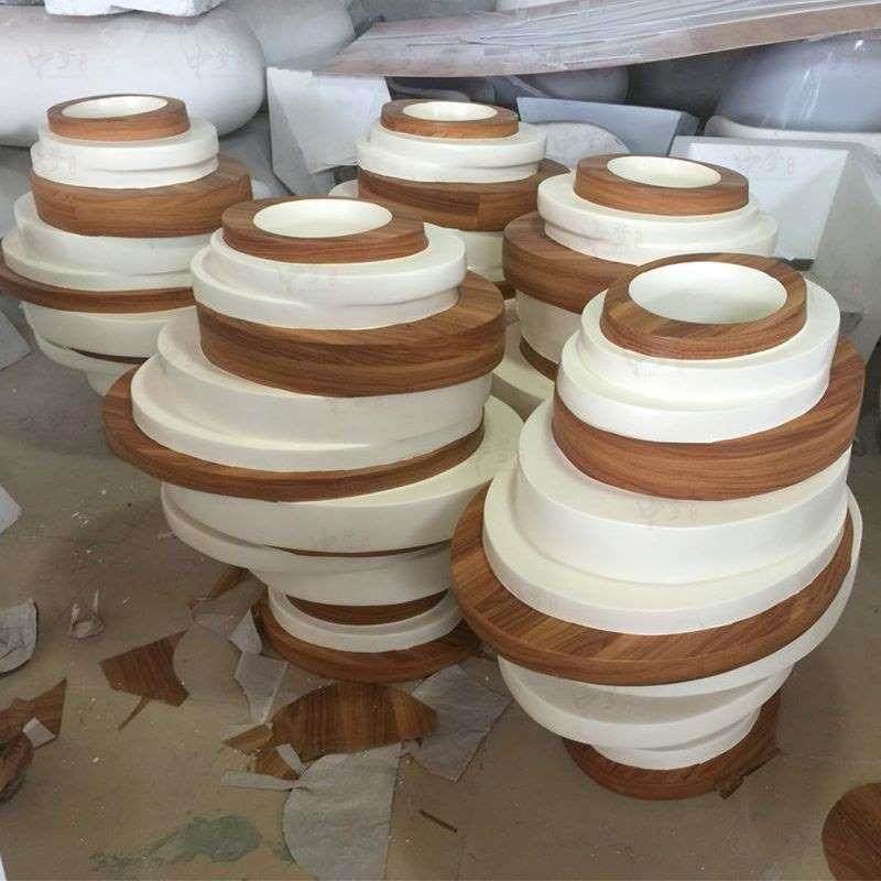 玻广璃钢异螺纹防木形纹组花盆商场美陈售楼部开业户外WFB场花钵,基础建材,玻璃钢格栅板,淘宝优惠券,粉丝福利购,淘宝优惠卷