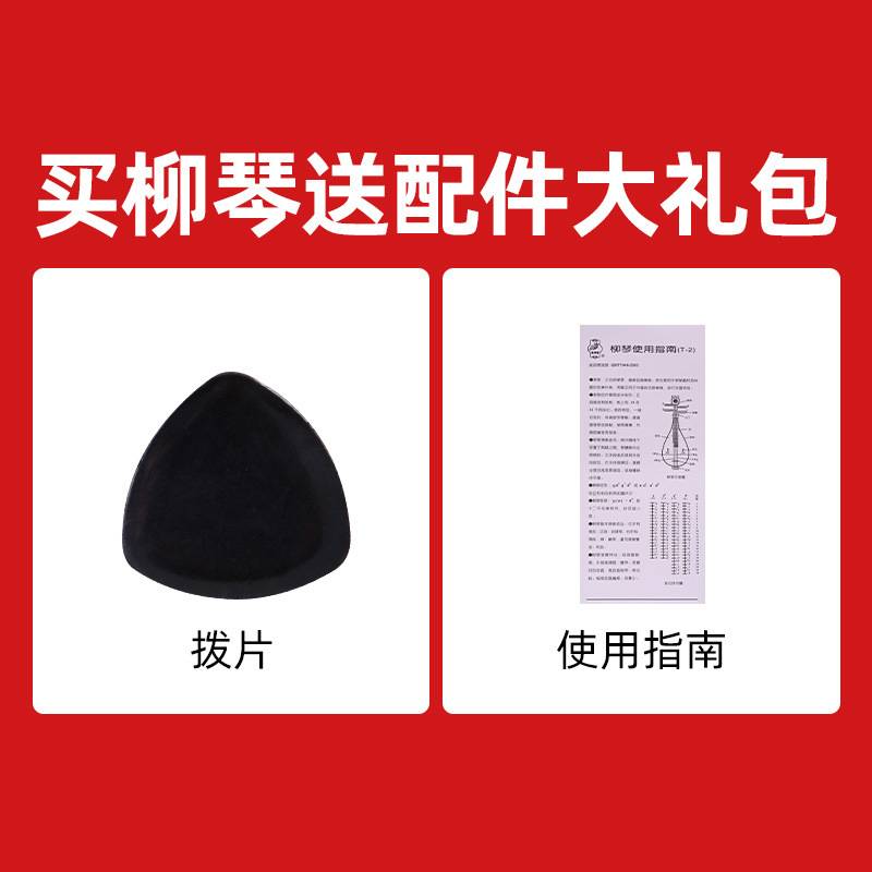 敦煌牌柳琴654如意头黄檀木六阴楞土琵琶入门初学民乐器