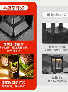 太阳能草庭院灯户外防水坪lgz-001灯家用花园墅超亮照明地装草饰