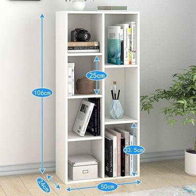 简约现代书地架XJB置物架简易学组生合架桌面桌落上落地儿童书柜