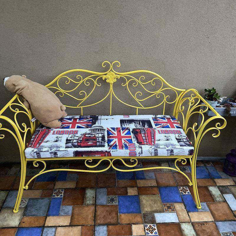 297欧闲式休阳台双人妃椅情贵椅热卖铁侣艺沙发椅卧室庭院公园长