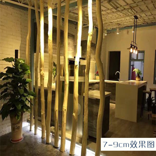 cs天然原木干树枝装饰枯木客厅玄关橱窗干枝树干隔断屏风幼儿园环