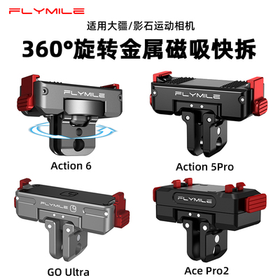 适用Action6金属旋转磁吸快拆