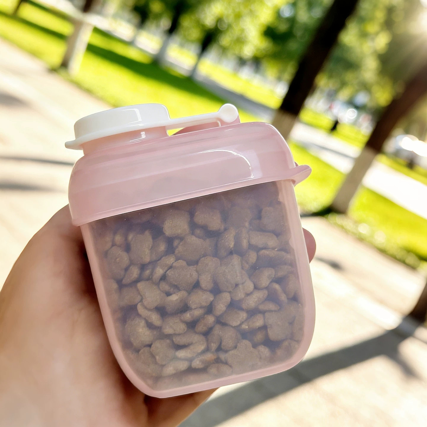 【江湖小猫杯子】猫粮便携盒密封保鲜盒零食罐水杯食物小份便携带