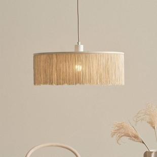 法式 饰浪漫灯 奶油风北欧vintage简约流苏吊灯卧室餐厅客厅民宿装