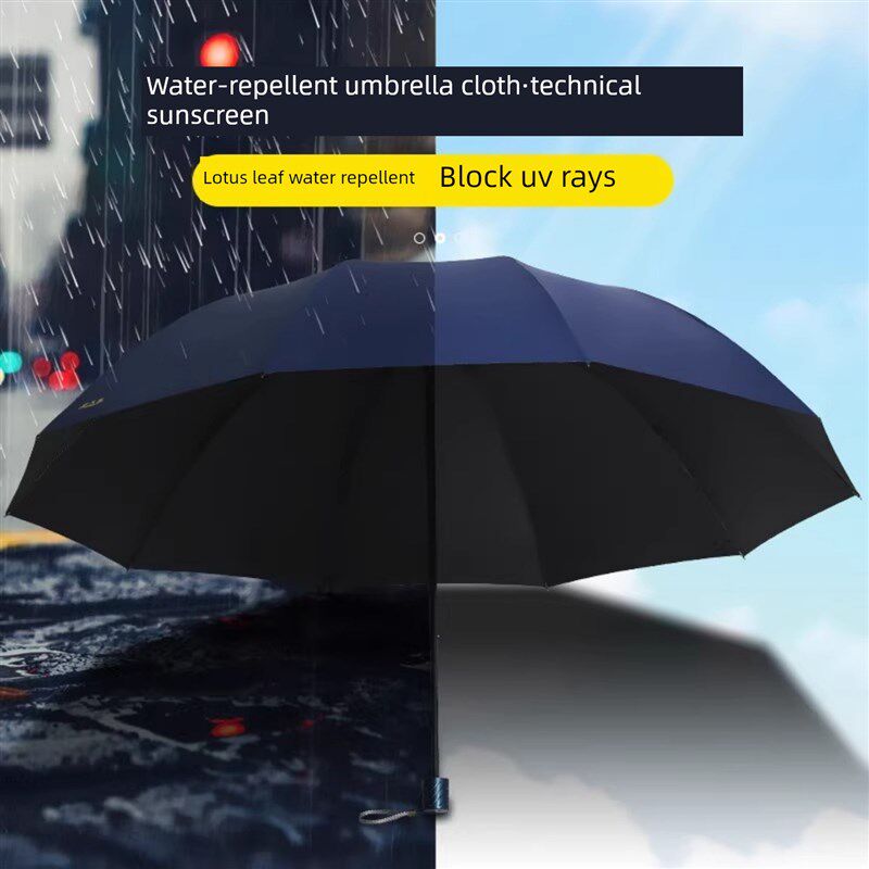 太阳伞超大加大h号男女折叠雨伞双人三人黑胶遮阳防晒晴雨伞两用