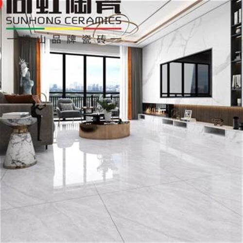 尚虹陶瓷 通体大理石瓷砖800X800客厅全瓷地砖卧室灰色耐磨地板砖