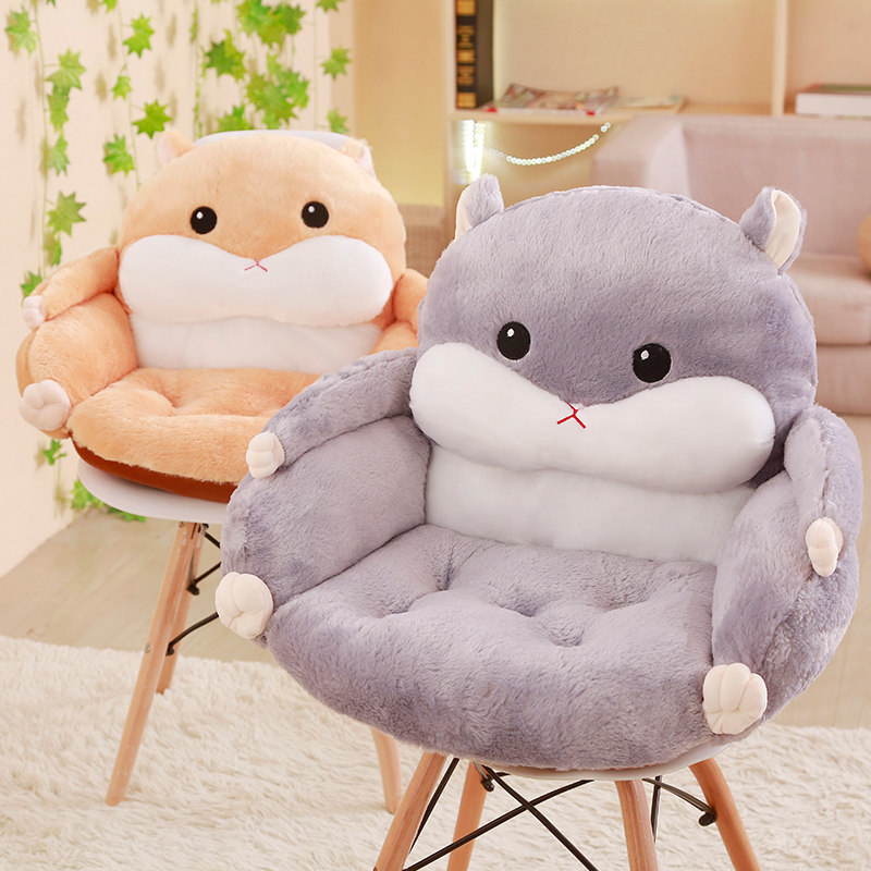 护腰靠垫坐垫一体加厚p大号儿童卡通餐椅垫子办公室靠枕汽车用腰