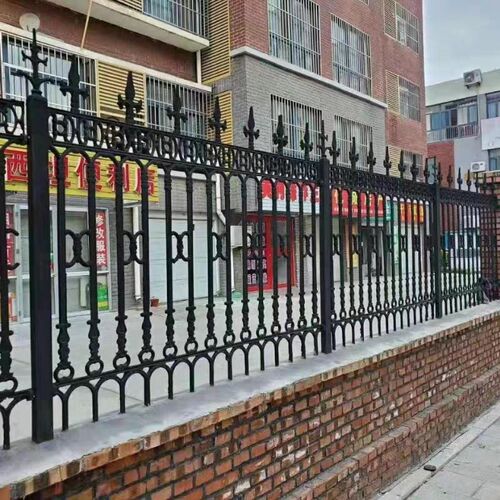 江苏球墨铸铁护栏铸铁栅栏实心栏杆学校铁艺围墙社区工厂防护围栏