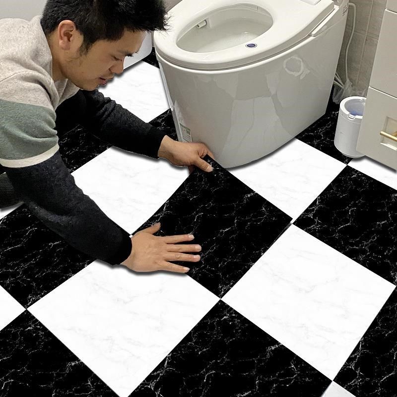 PVC地板贴卫生间改造墙贴纸防水耐磨地贴厨房瓷砖补洞贴墙纸自粘