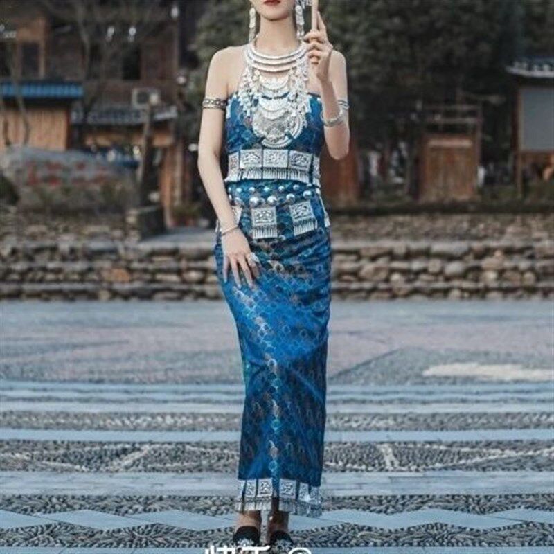 黔兰民族服装少k数民族云南广西旅拍少数民族舞台装摄影服装