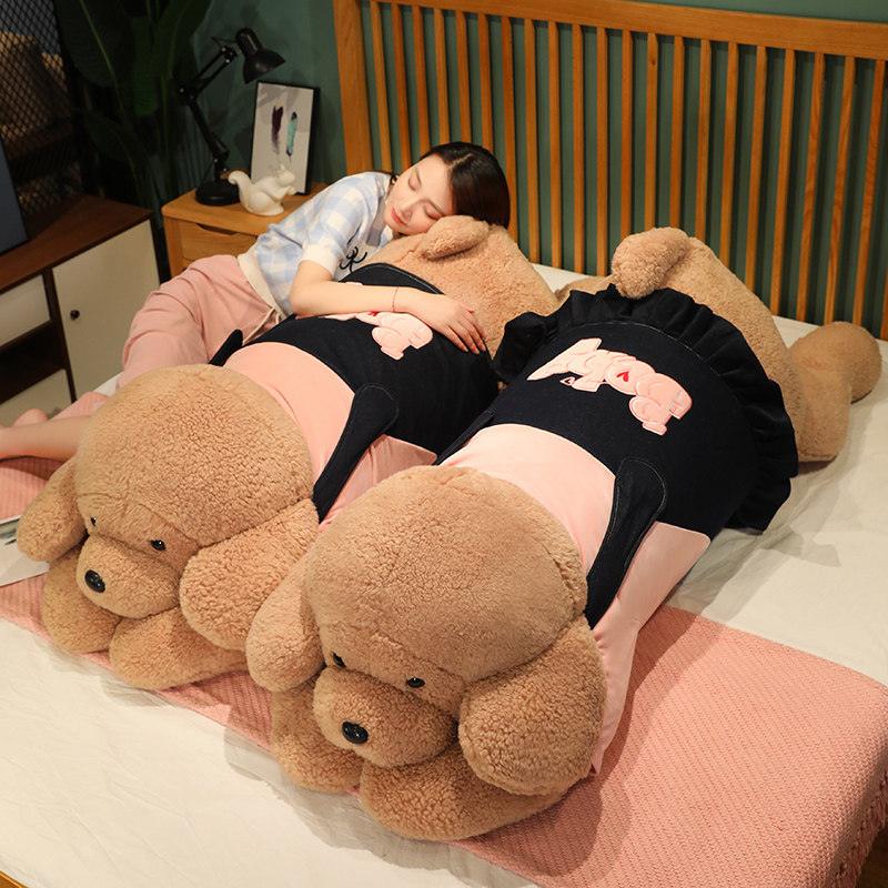 情侣泰迪狗公仔抱枕男女生睡觉布娃娃趴趴狗M毛绒玩具大熊玩偶礼