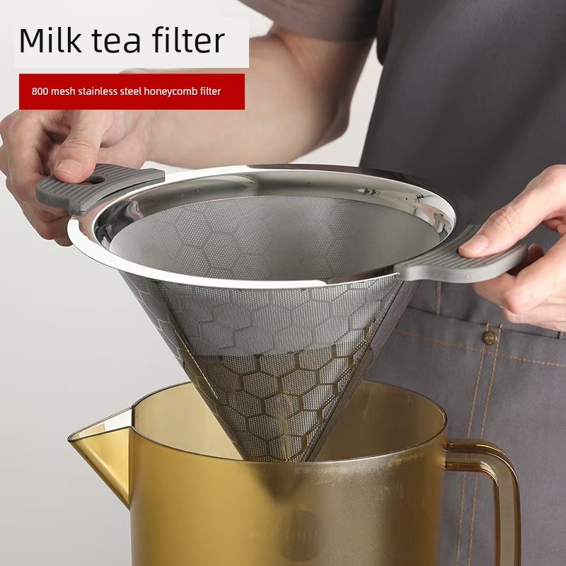 茶馆保温桶采l用双层不锈钢滤茶量杯配滤茶桶
