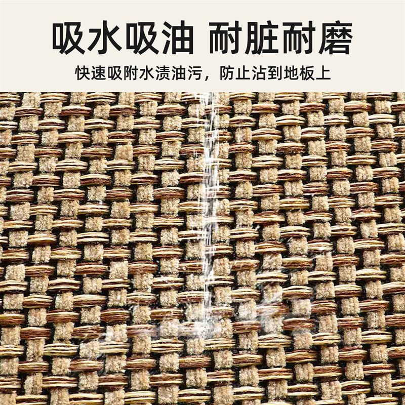 厨房专用地垫2024新款防滑防油可擦免洗地毯垫家用耐脏进门口脚垫