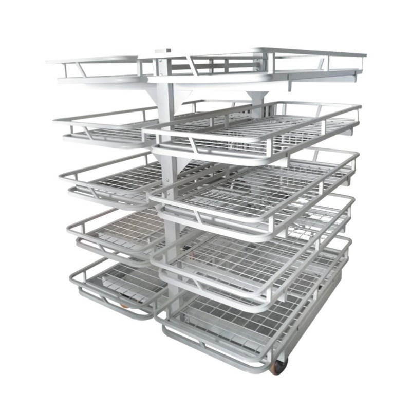 双面五层松布架网格松布车放布架裁片车服装厂货架面料周转车