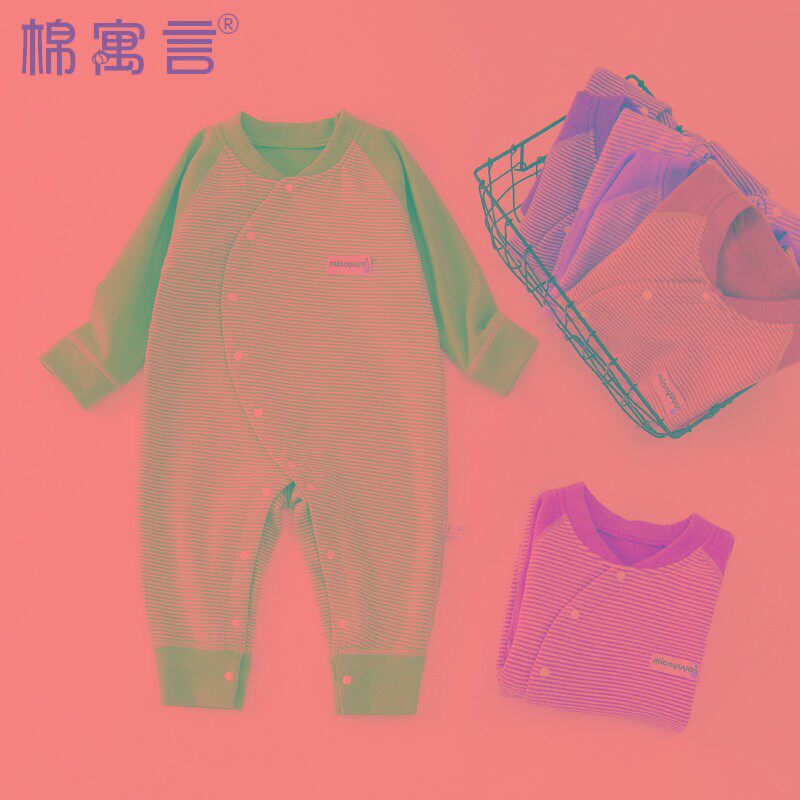 婴儿德绒连体衣新k生儿童爬服男女宝宝秋冬季长袖弹力保暖发热哈