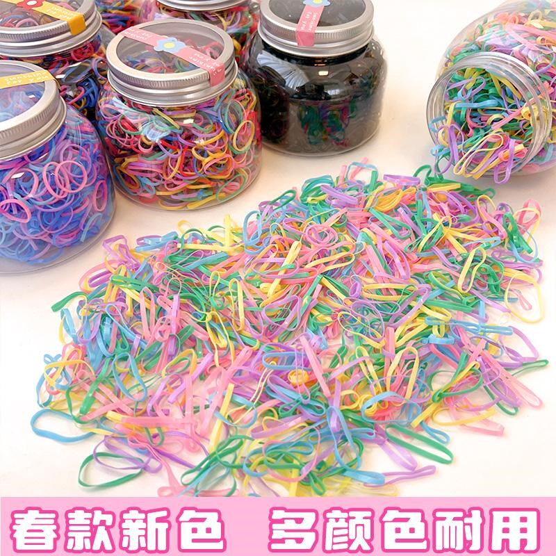 爆款!儿童橡皮筋加宽加粗不伤发发绳耐用女孩断不易上学扎头发婴
