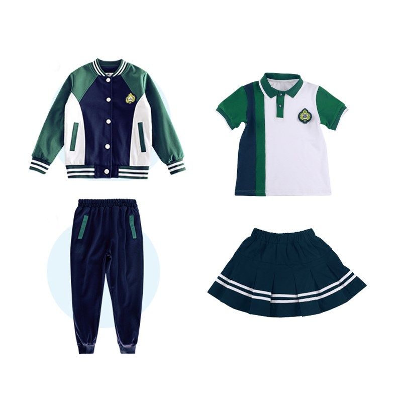 英伦风棒球服校服套装小学生春秋新款老师班服韩版六件套幼儿园服