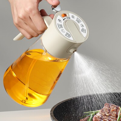 喷油壶家用高硼硅玻璃防爆喷倒两用油壶防漏不挂油自动开合油瓶