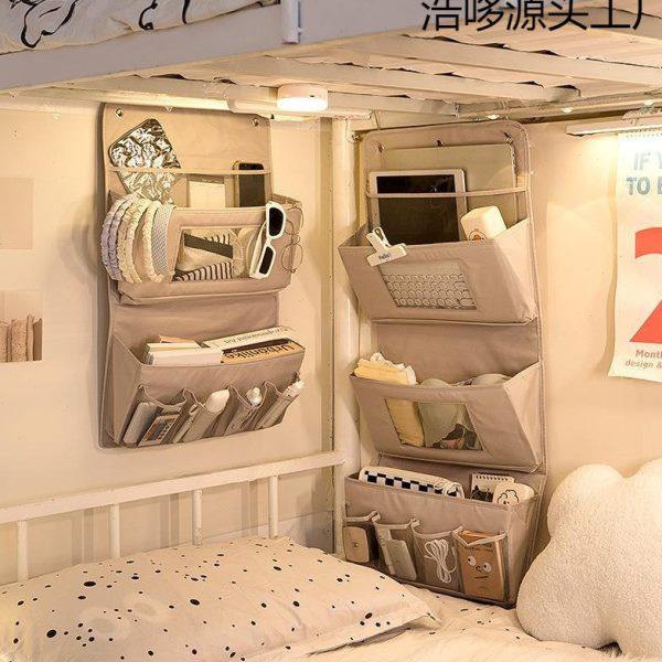 布艺床边置物架墙上手机上铺床上挂篮宿舍墙面床头衣物收纳挂袋,收纳整理,化妆品收纳架,淘宝优惠券,粉丝福利购,淘宝优惠卷