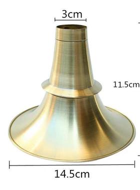 加厚降B调黄铜唢呐碗C调唢呐碗民间唢呐碗喇叭碗黄铜碗