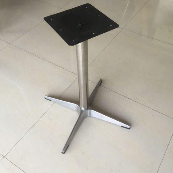 欣蒂斯姬 不锈钢餐桌腿十字脚支撑脚 展会洽谈桌腿 休闲桌脚支架