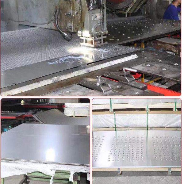 304不锈钢冲孔板网工业过滤带孔铁板钢板圆孔网板打孔穿孔板筛网