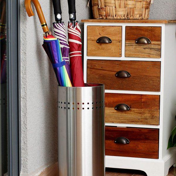 潮东潮西雨伞桶家用不锈钢雨伞架酒店大堂进门雨伞放置桶收纳架