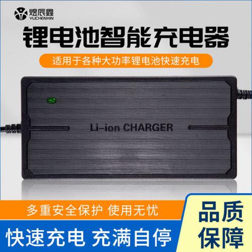 锂电充电器12v24v48v60v72v三元铁锂充满自停5A8A大功率智能快充