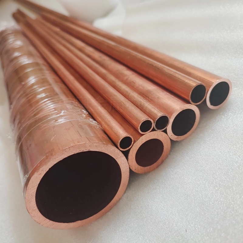 T2紫铜管紫铜空心管纯铜管红铜管空心紫铜L棒厚壁紫铜管无缝铜管