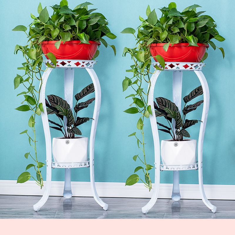 花架子铁艺多层室内客厅家用C省空间吊兰轻奢绿萝置物架