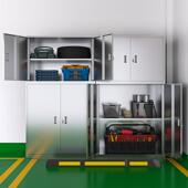 地下车重型工具物收纳防潮库杂防锈存放柜带柜锁不893锈钢车位储