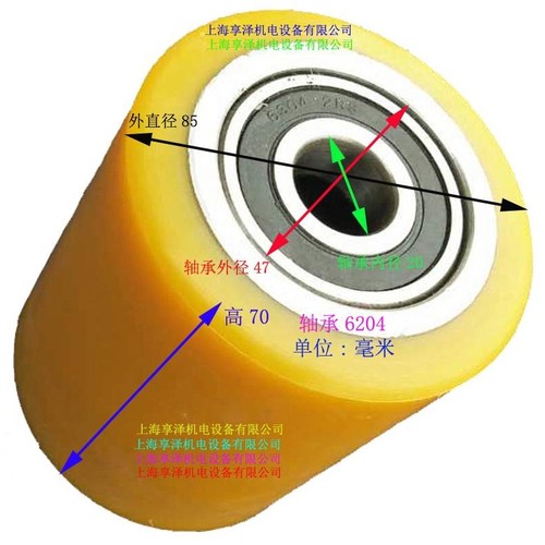 诺力WP-LPT20后轮方向轮子  noblelift仓库叉车转向轮动力轮胎