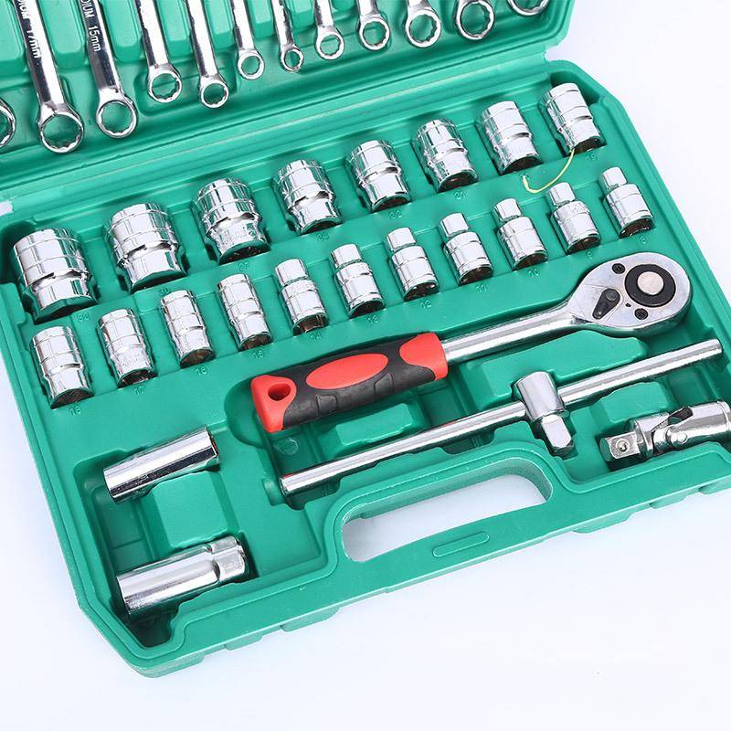 3737件组合件套筒扳组手汽修修机用套筒扳手家镜面套筒合扳手