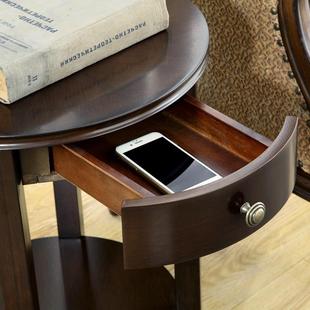 式小圆简约角迷几美客厅边几几沙发边柜茶几你小圆桌床头VW-009-B