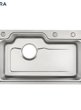 新款多功P03H04D1能SUS04不钢日5式745大单盆厨房家锈用手工拉伸3