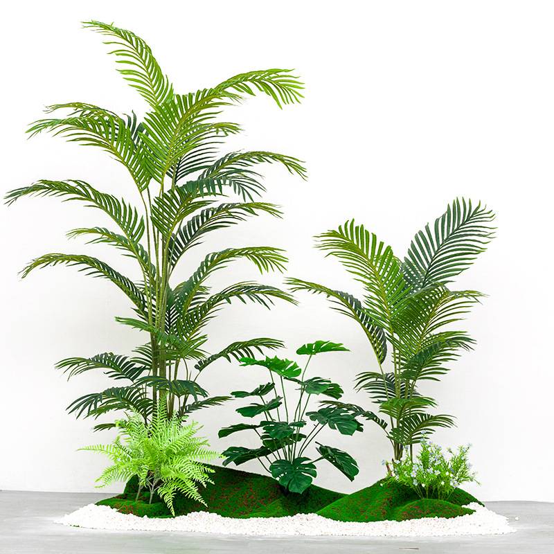 仿真植物组合套装商场橱窗落地大型假树盆景装饰摆件仿真绿植造景
