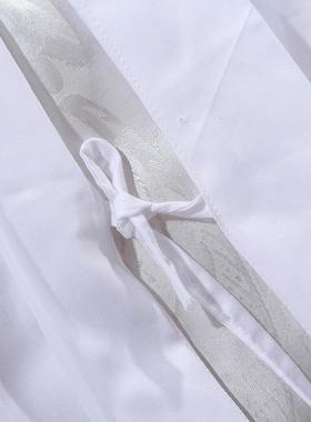 HBB酒床床上用品四件套床单套被布草店专用纯棉白色全棉星级宾馆