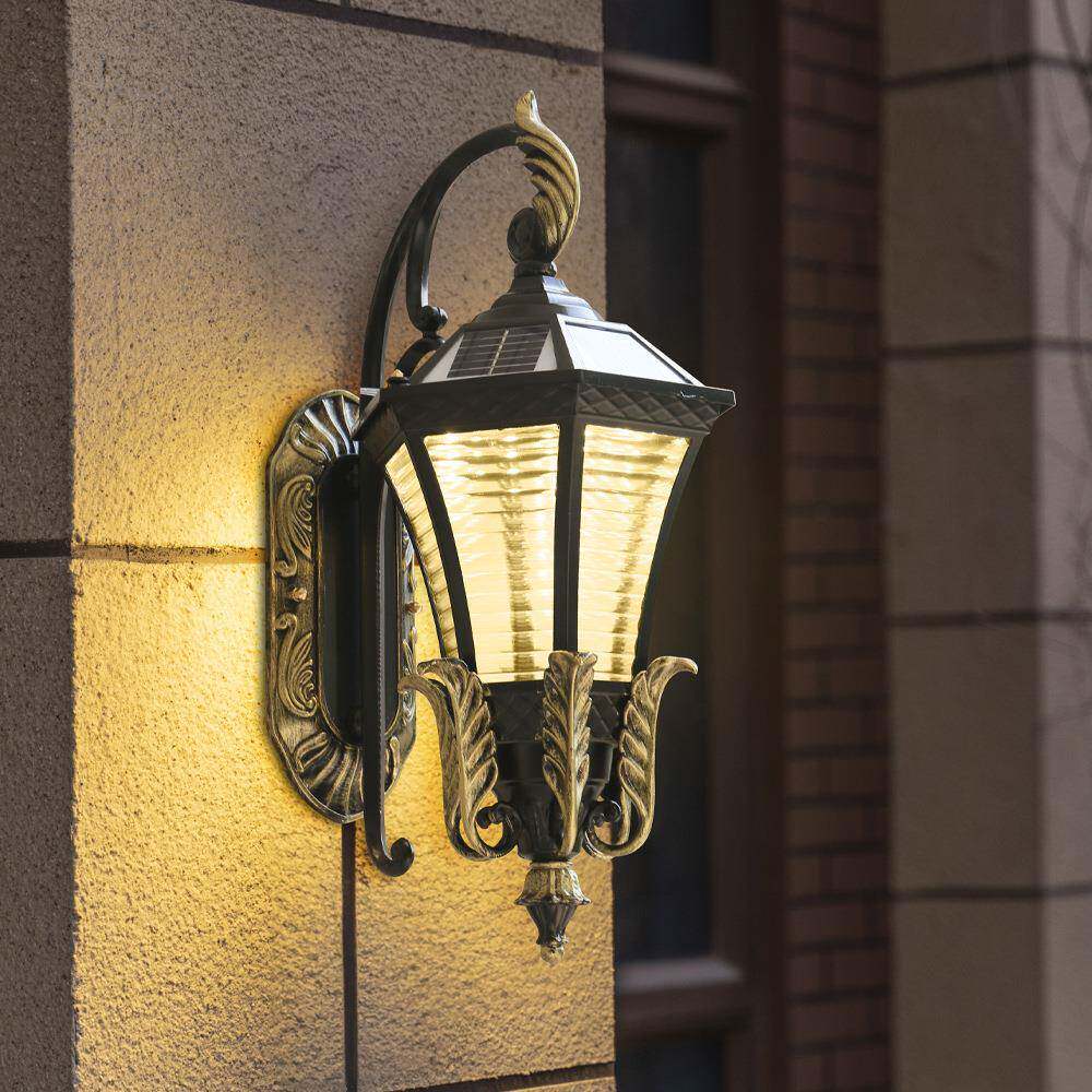 太阳式能户外壁灯欧防室水led四面凤凰庭花园别墅外院阳台过道墙