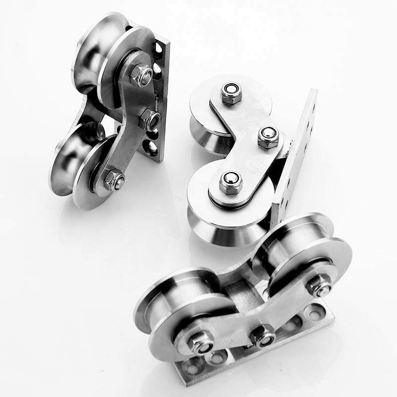 340不锈钢带板单滑双轮重型起重轨道轮尼龙电门839动门大用槽轮移,基础建材,脚轮/万向轮,淘宝优惠券,粉丝福利购,淘宝优惠卷