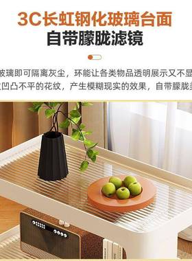 沙感发边几轻奢客厅可移动LLP小茶小车床头置物架几边柜超推窄