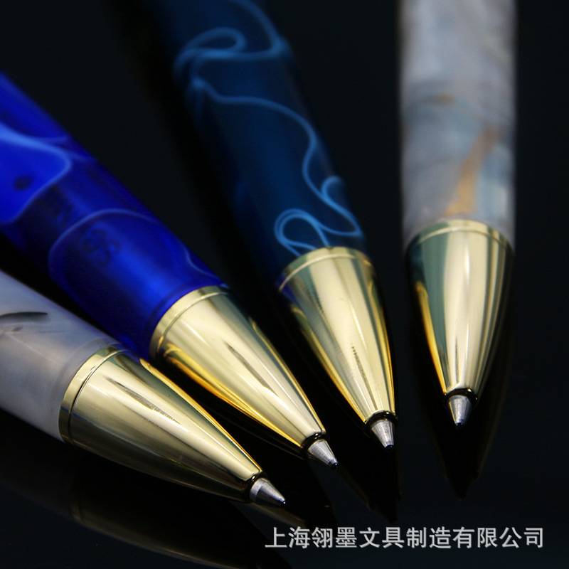 【厂家直销】高档全手工打磨亚克力圆珠笔 配德国施密特圆珠芯