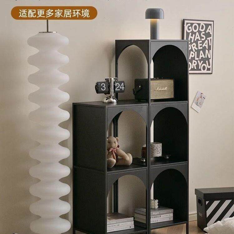 创意铁艺客陈厅落油地置AEF物架柜书架角落书杂物收纳列架展示柜