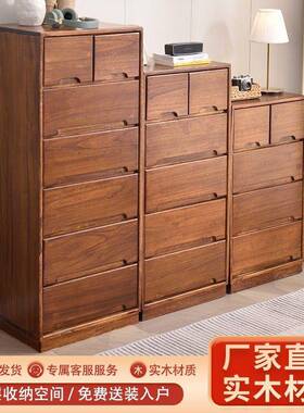 实五斗柜卧室木床头收纳XLS柜子现代五简约客厅储物新柜小户型斗