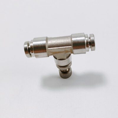 304不锈钢SA4 SA6 SA8 SA10 SA12管道节流阀气动快速接头调节阀