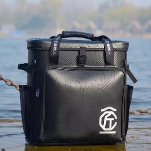 鱼匠人多功能立式硬包便携收纳箱鱼护桶充氧活鱼桶加固筏钓水桶