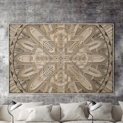 梯木叠雕-剑影|创意墙面家居软装饰立体工艺术木质北欧壁饰礼品画